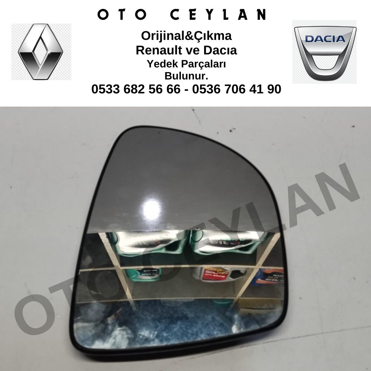 2122000752 Clio 4 Ayna Camı Sol Orijinal Çıkma