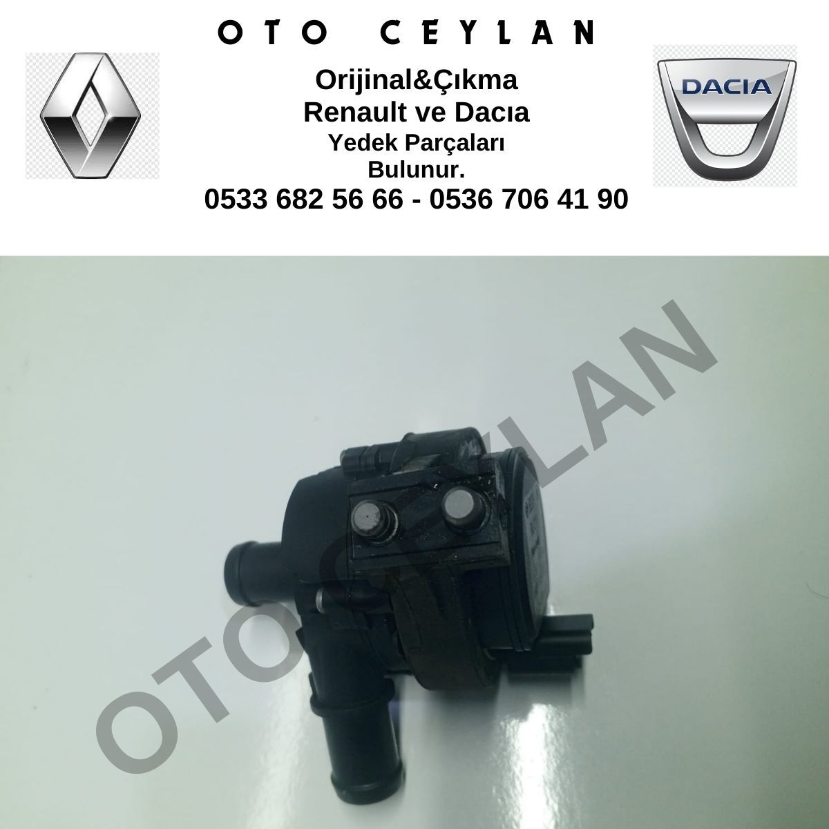 144B06803R Megane 4 Kadjar Duster 2 Su Pompası Devirdaim 1.3 Tce H5H Orijinal Çıkma