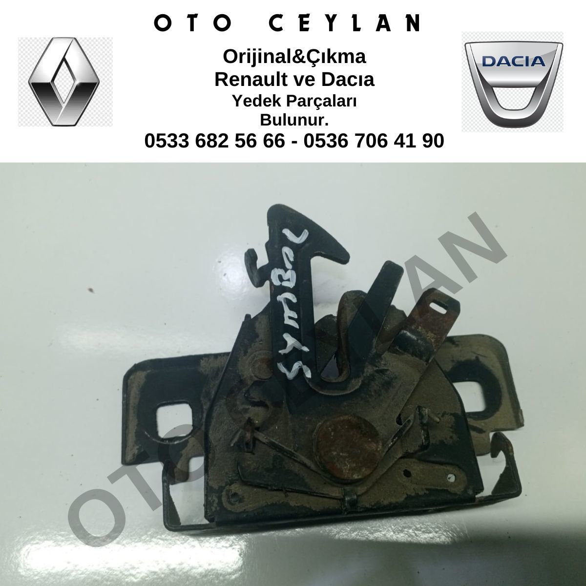 656016651R Symbol Motor Kaput Kilidi Orijinal Çıkma