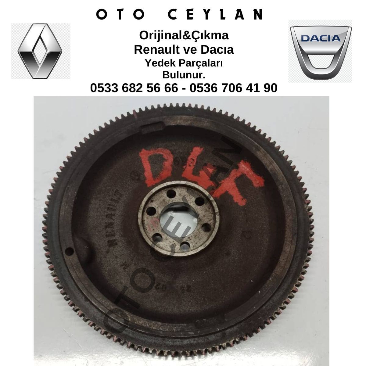 8200498703 Clıo 3 Volant 1.2 16 v D4F Çıkma Orijinal 122 Diş