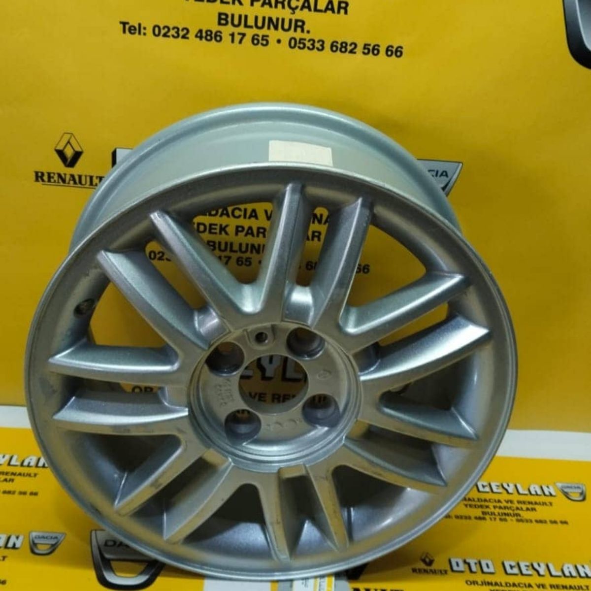 8200414982 Logan 15 İNÇ 4 Bijon Sıfır Orjinal Jant