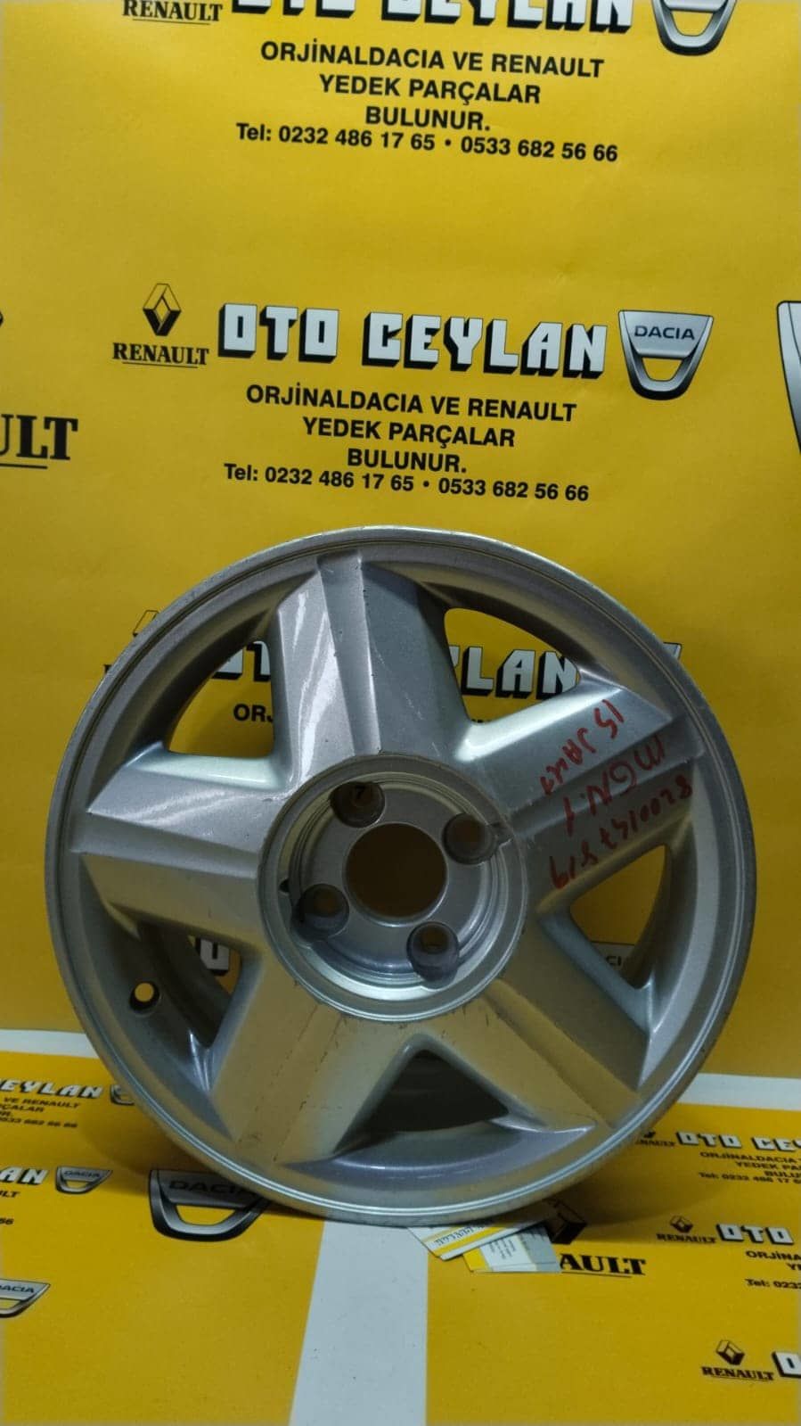 8200147819 Megan 15 İNÇ 4 Bijon Sıfır Orjinal Jant