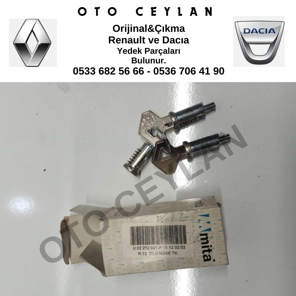 7701348432 U02212021 P15120202 R12 Üçlü Fişek Takımı Sıfır Yerli Üretim