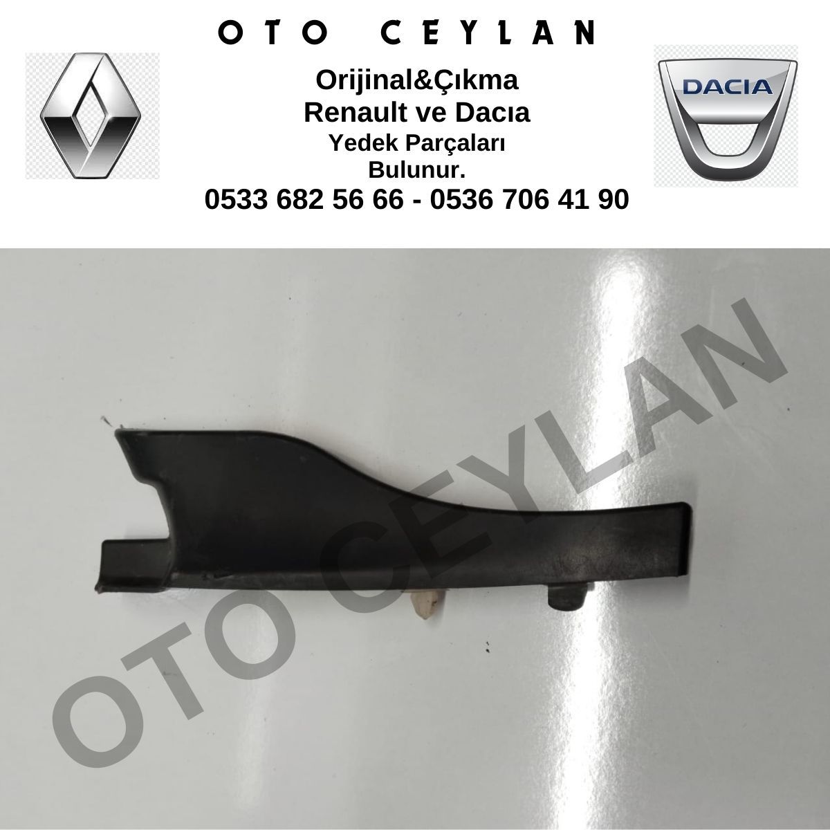 8200273993 Dacia Logan Sağ Ön Cam Kenar Plastiği Çıkma Orjinal