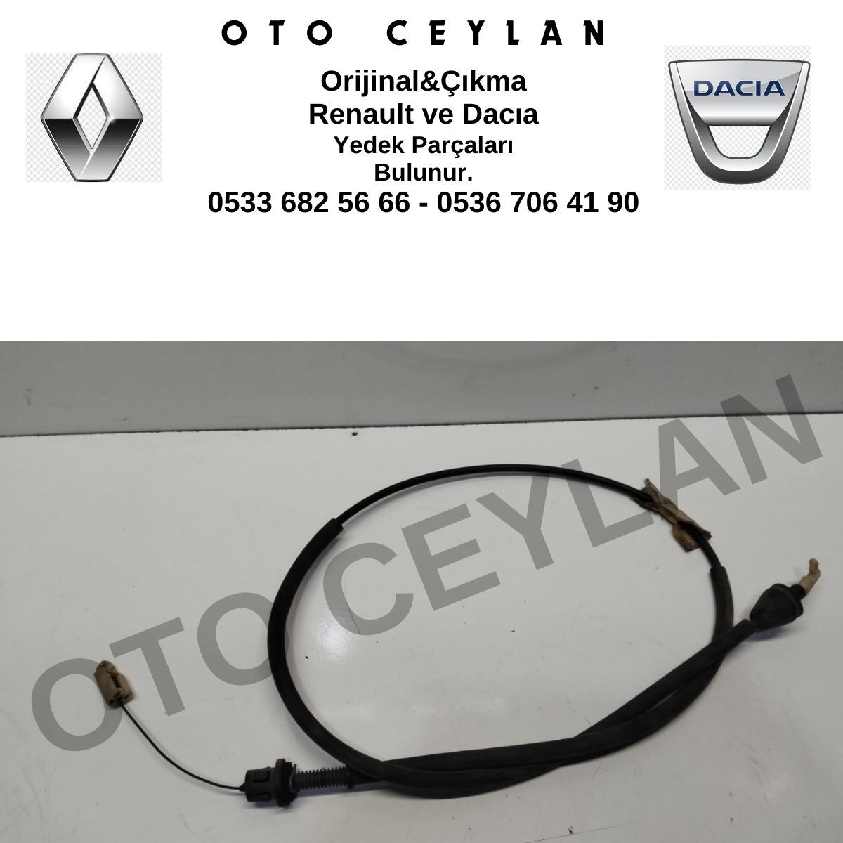 CAV 1403026 Clio HB Kango Gaz Teli Sıfır Cavo Marka