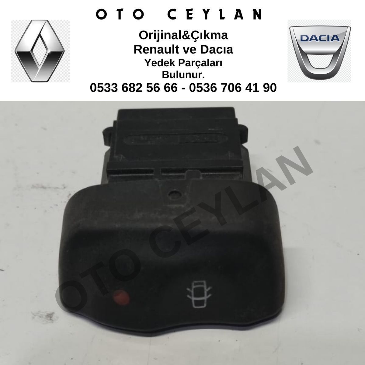7700841242 Megane Scenic Merkezi Kilit Düğmesi Orijinal Çıkma