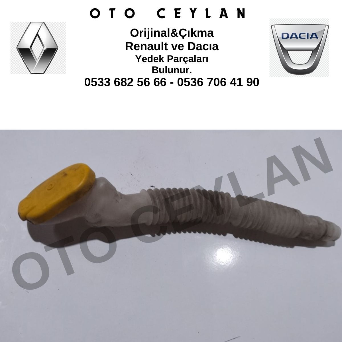 8200104739 Megane 2 Su Fıskiye Depo Borusu Orijinal Çıkma