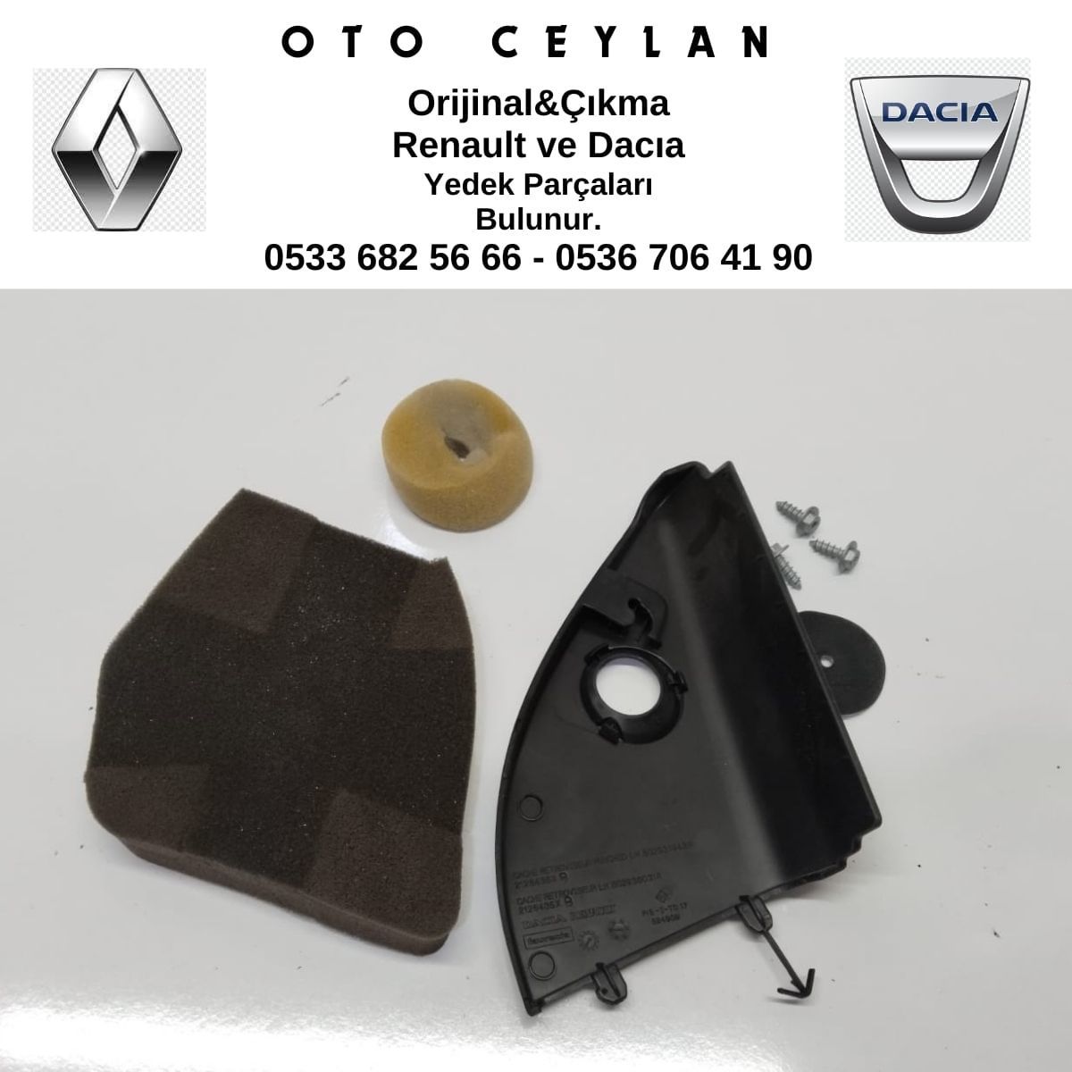 802931942R Duster 2022 Sol Dış İç Bakaliti Çıkma Orijinal