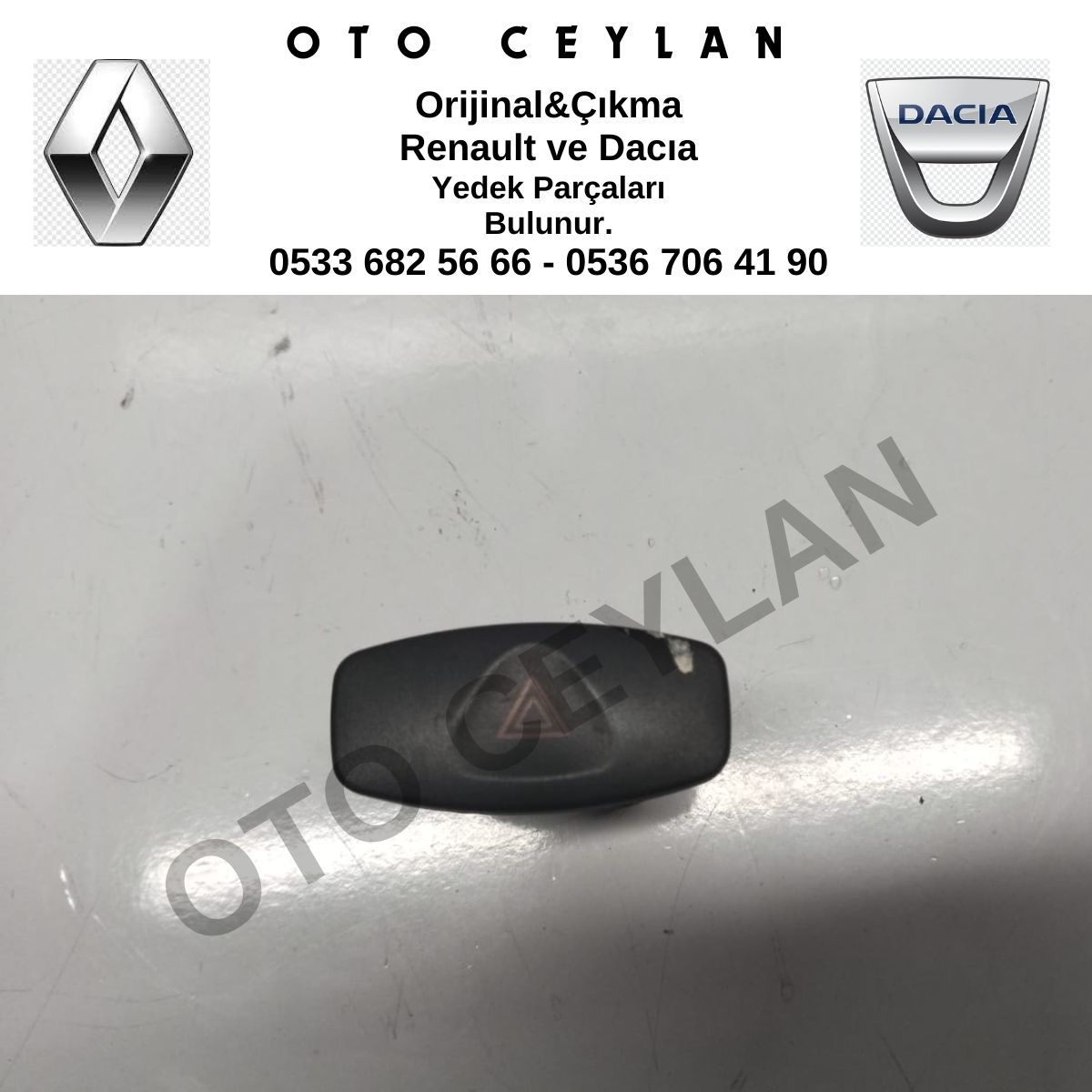 8200446717 Clio 2 Thalia Flaşör Butonu Orijinal Çıkma