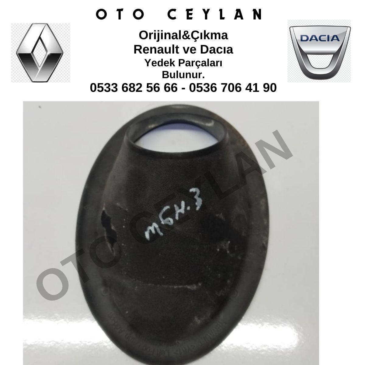 7711428177 Megane 3 Ön Tampon Sis Farı Çerçevesi Orijinal Çıkma