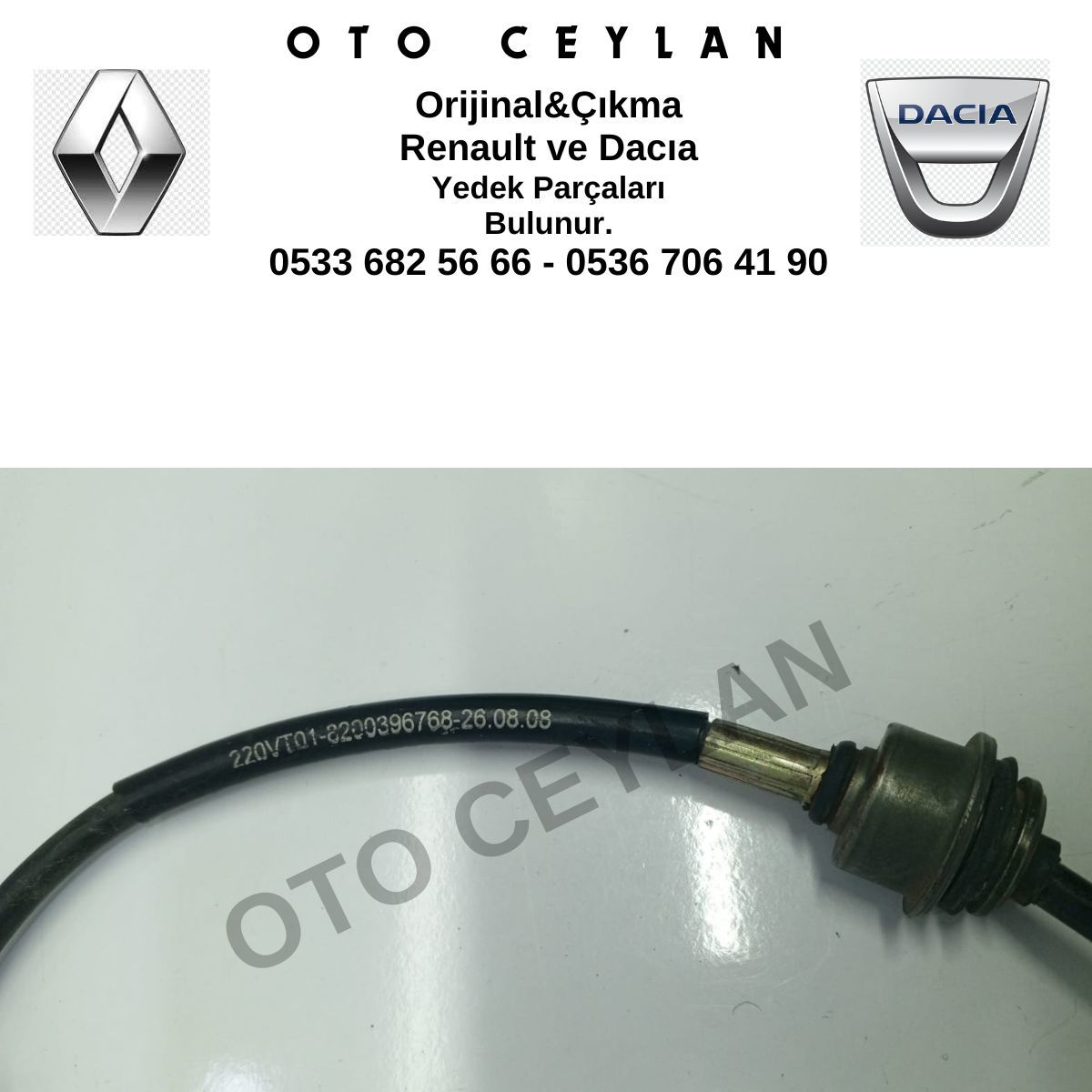 8200396768 Megane 2 Vites Kolu Orijinal Çıkma