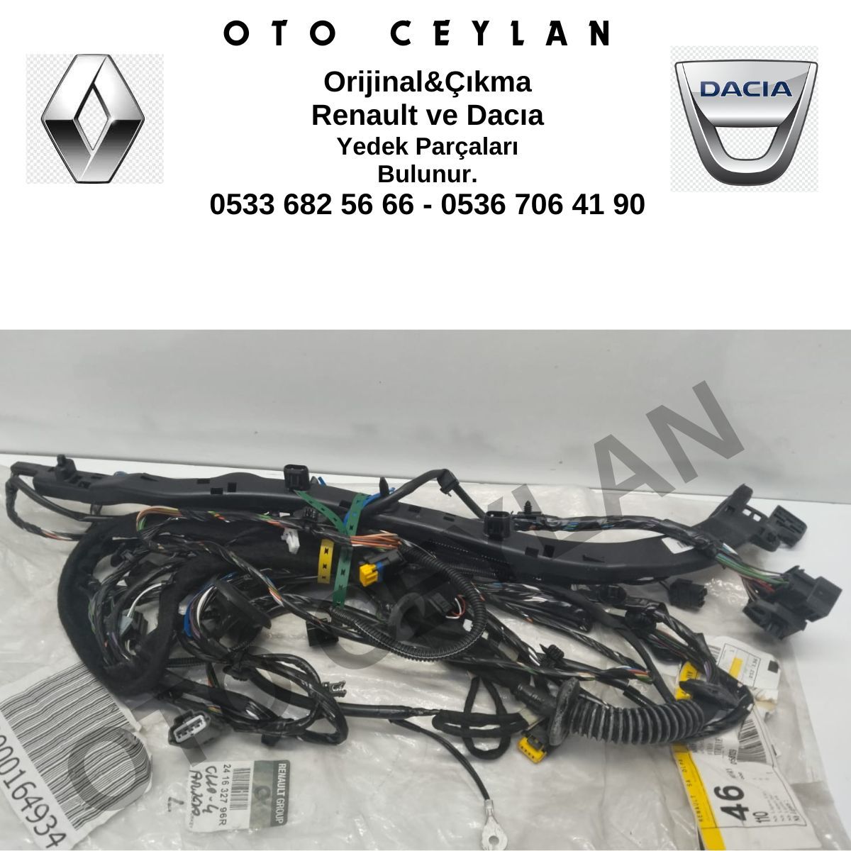 241632796R Clio 4 Ara Tesisat Orijinal Sıfır
