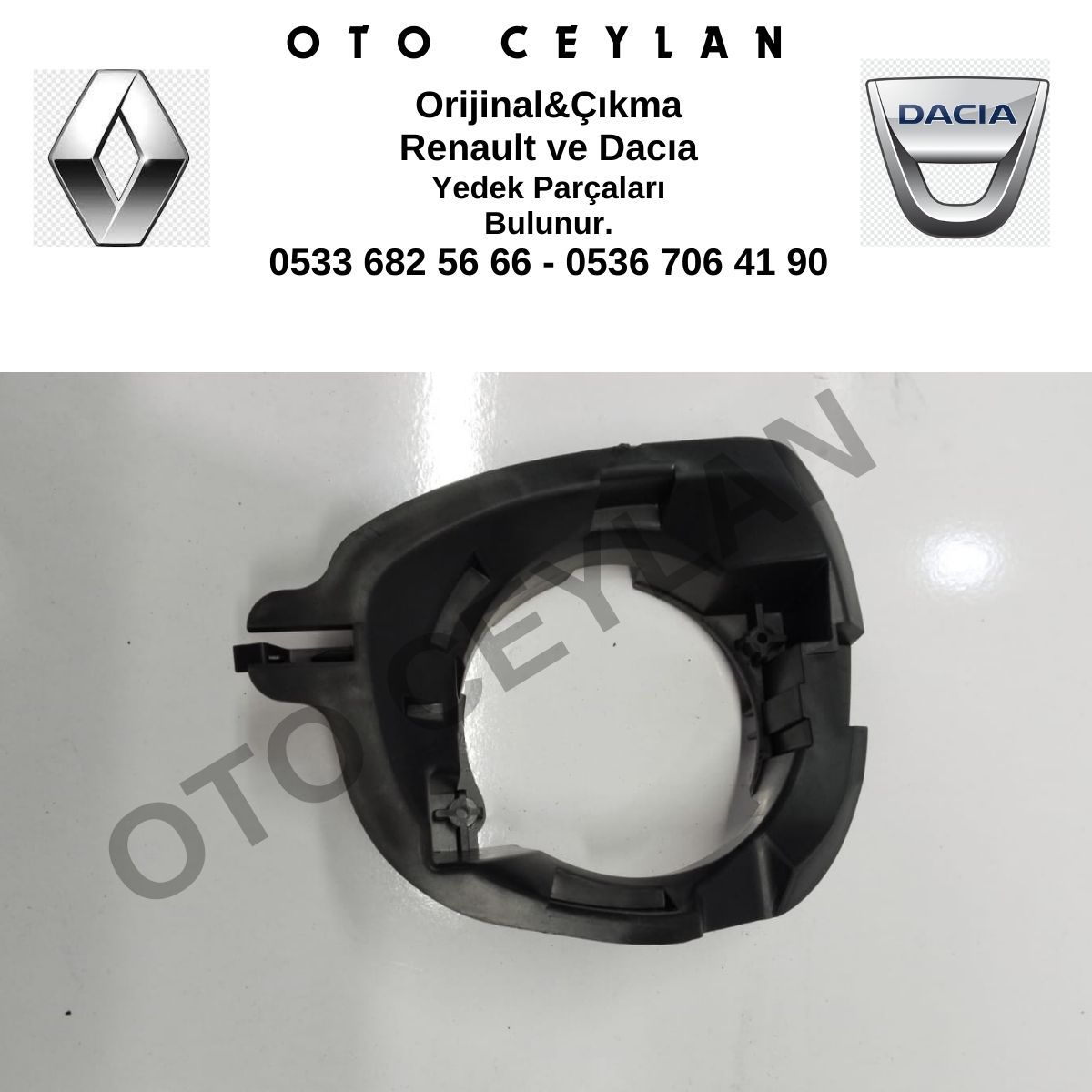6001549322 DAC07DU010 Duster Sol Sis Far Yuvası Sıfır Yan Sanayi