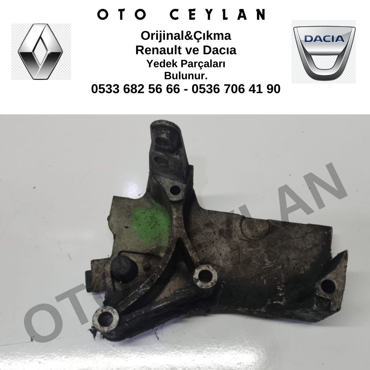 8200101196 Megane 3 Megan 2 Fluence Duster Silindir Kapak Ön Parça Orijinal Çıkma