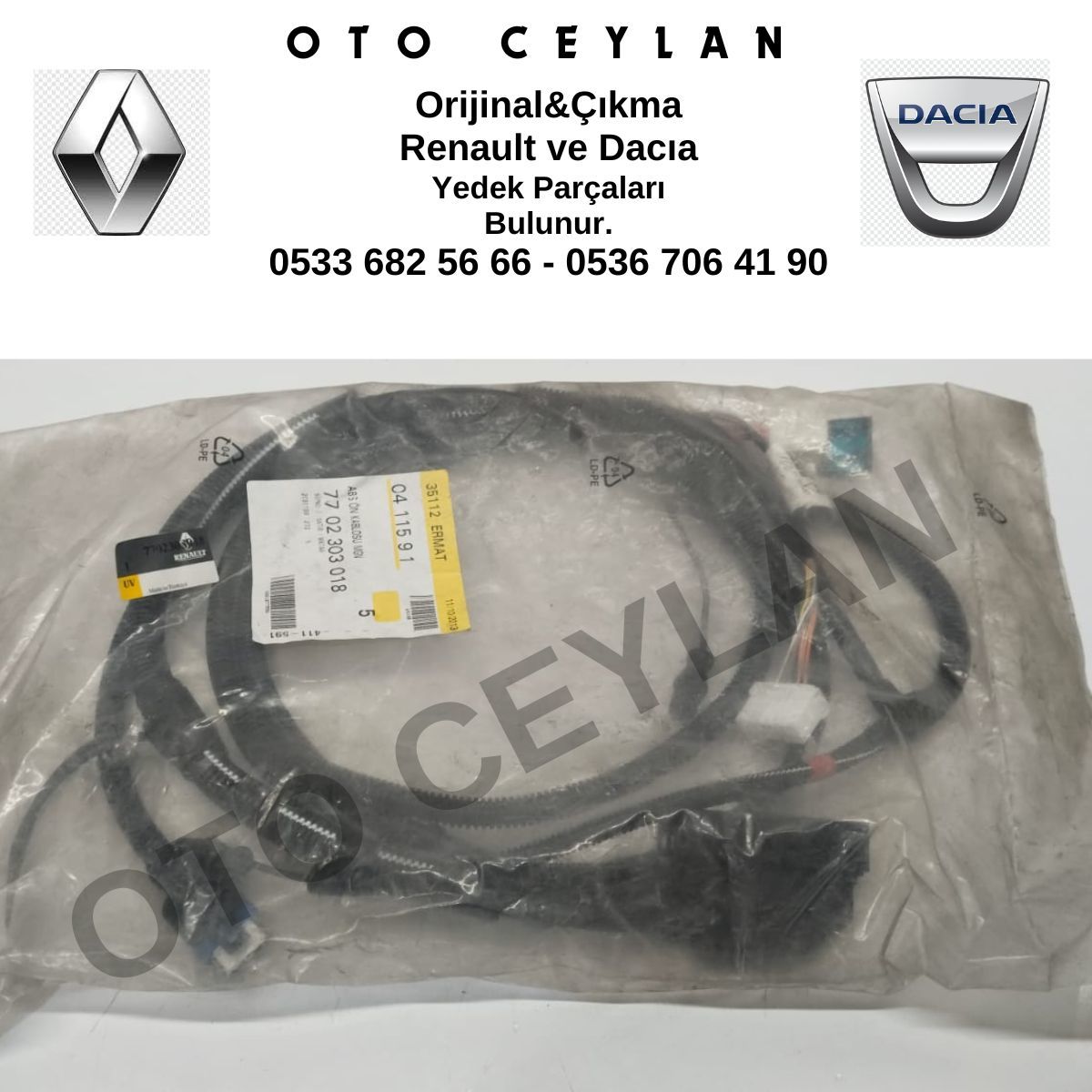 7702303018 Megane ABS Kablosu Orijinal Sıfır