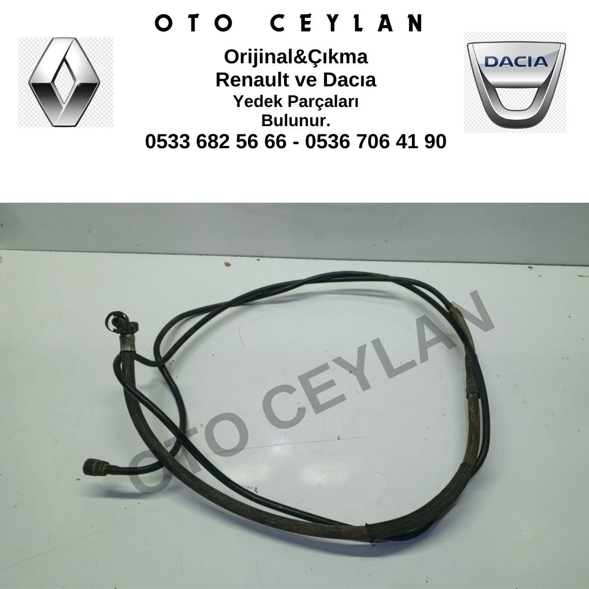 8200138645 Renault 19 Europa Megane 1 Benzin Hortumu 1.6 8V K7M Orijinal Çıkma