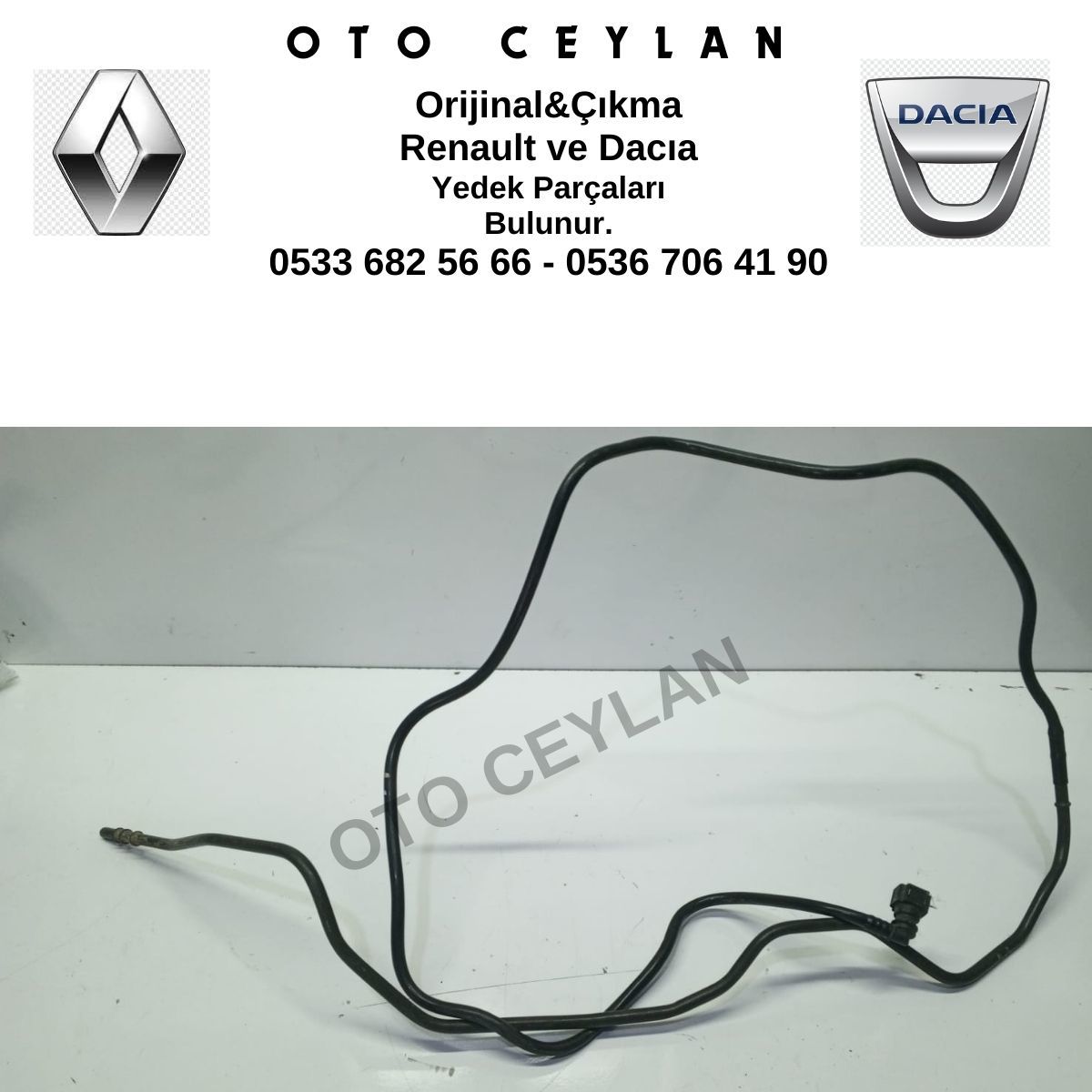 Renault Dacia Mazot Hortumu Orijinal Çıkma