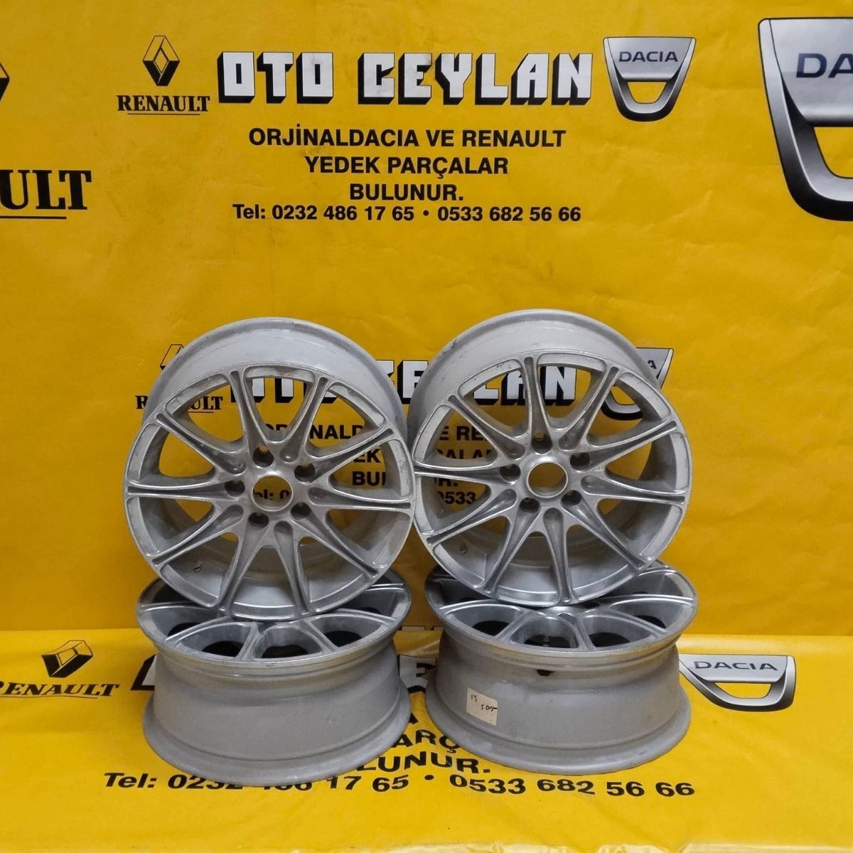 Y351120725 15 Jant 5 Bijon sıfır Orjınal (TAKIM)