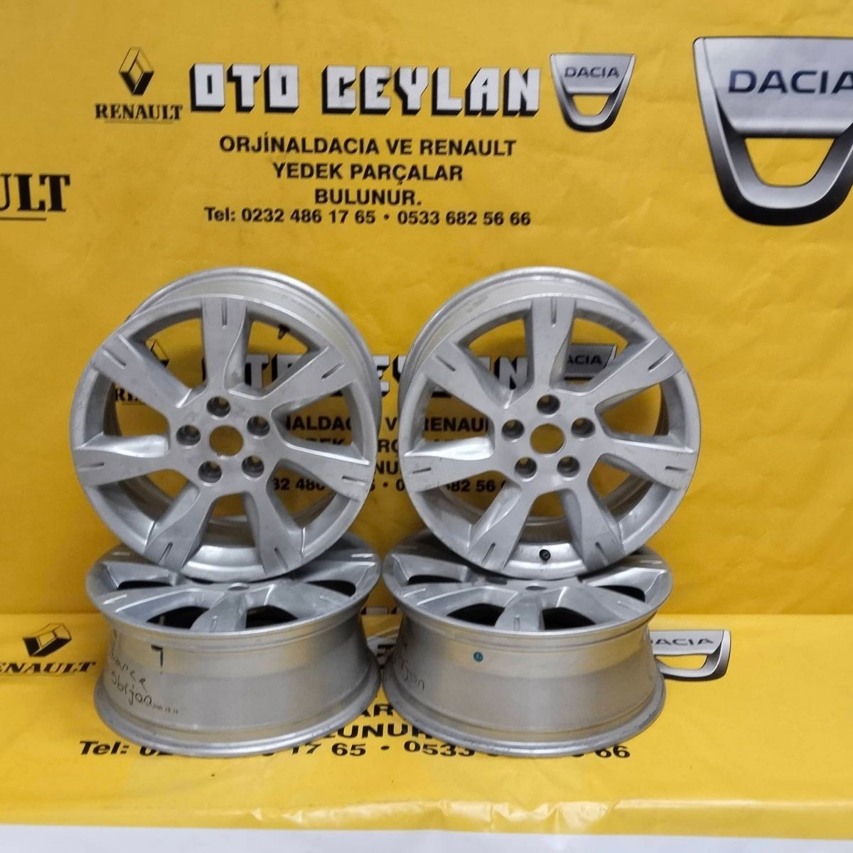 403000074R Fluence 17 İnç 5 Bijon Sıfır Orijinal Jant ( TAKIM)
