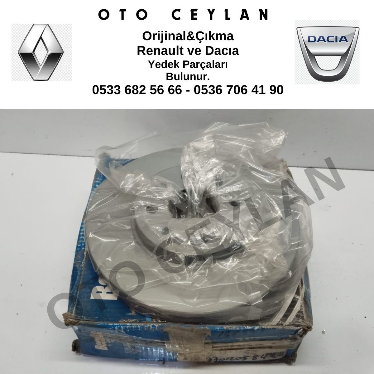 7701205842 7701205230 20187 Megane 1 2 Laguna 1 Ön Fren Diski Sıfır Yerli Üretim