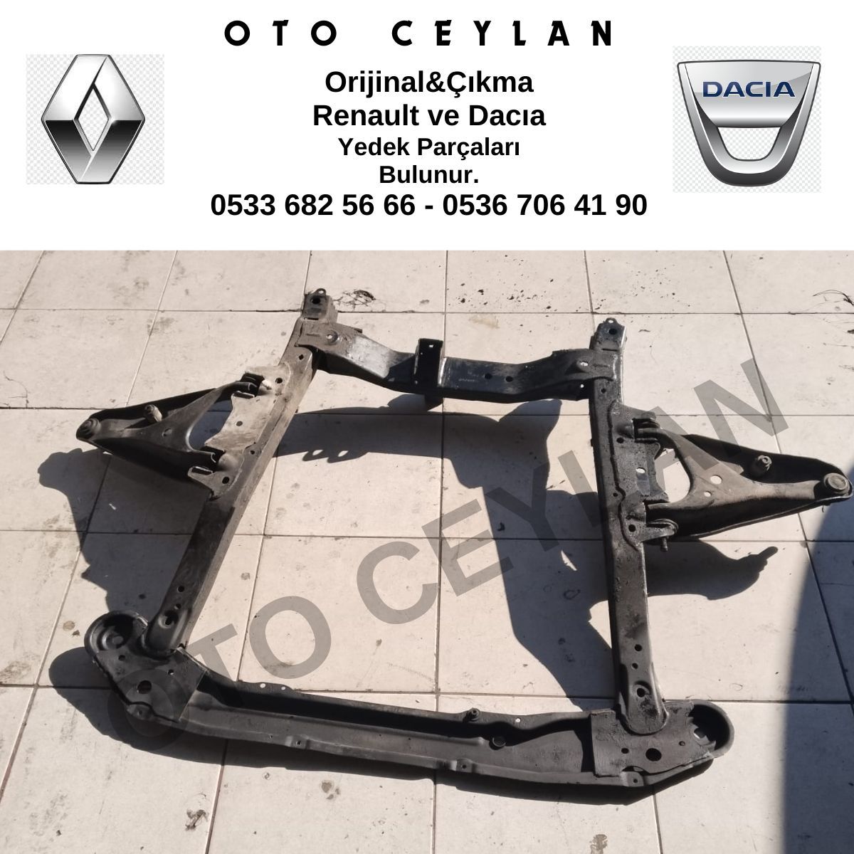 544016728R 544010031R Clio 2 Symbol Motor Beşiği 2013 2020 Orijinal Çıkma