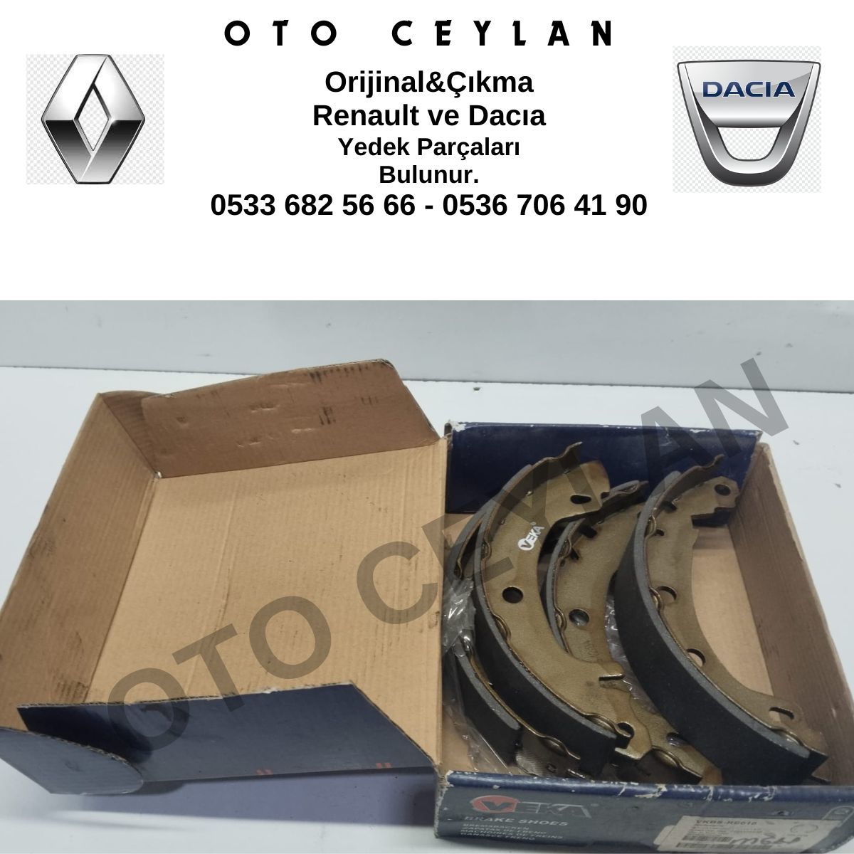 RE0010 7701204835 7701207266 Megane 1 Arka Fren Balatası Takım Sıfır Yerli Üretim