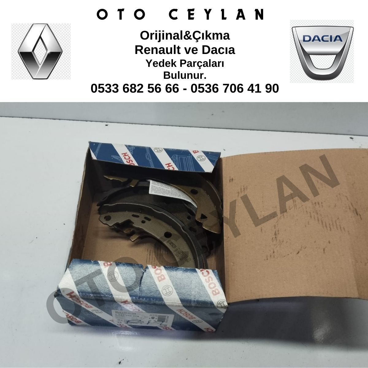 026004289 Renault 19 Express Pabuç Balata Sıfır Bosch Marka