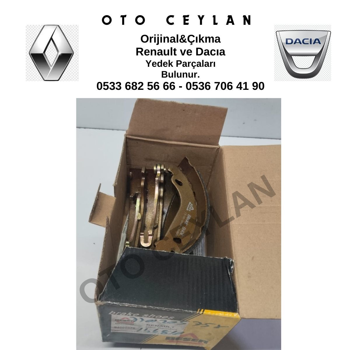 BS21180 7701205758 Clio 2 Arka Fren Balatası Takımı 1.4 8V K7J Sıfır Yerli Üretim