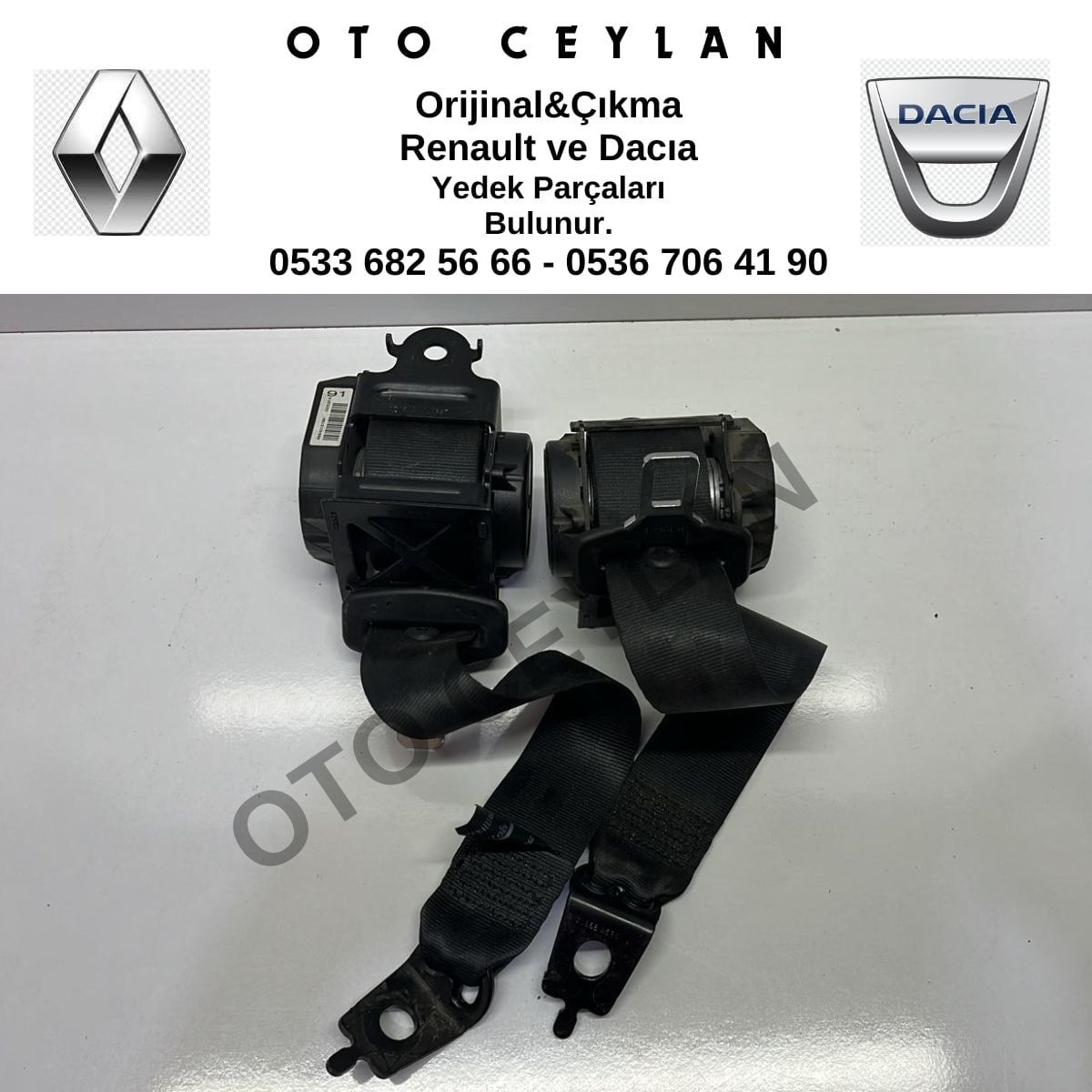 888401878R Clio 4 Arka Emniyet Kemeri Çıkma Orjinal