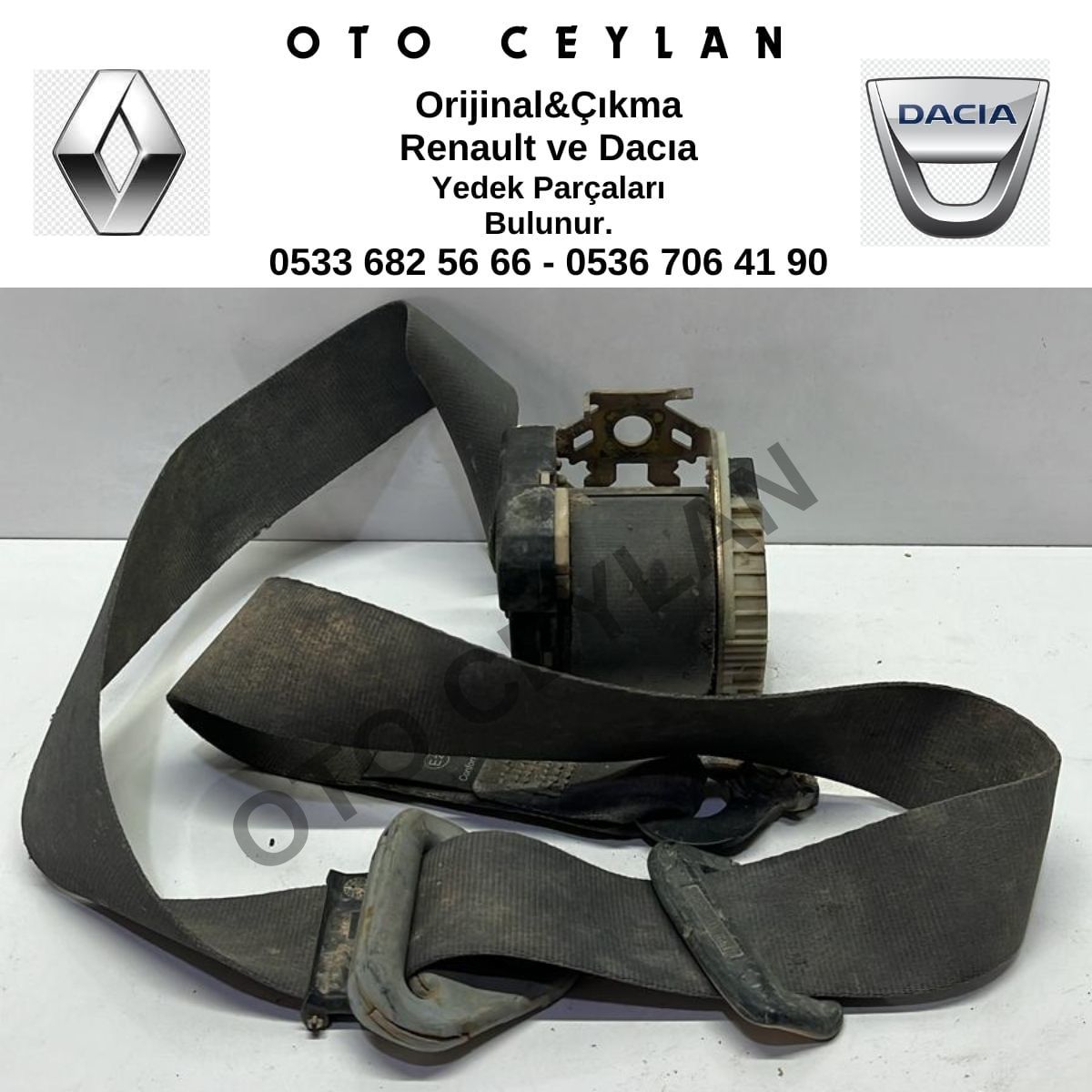 7700313361 Kangoo Sağ Ön Emniyet Kemeri Çıkma Orjinal