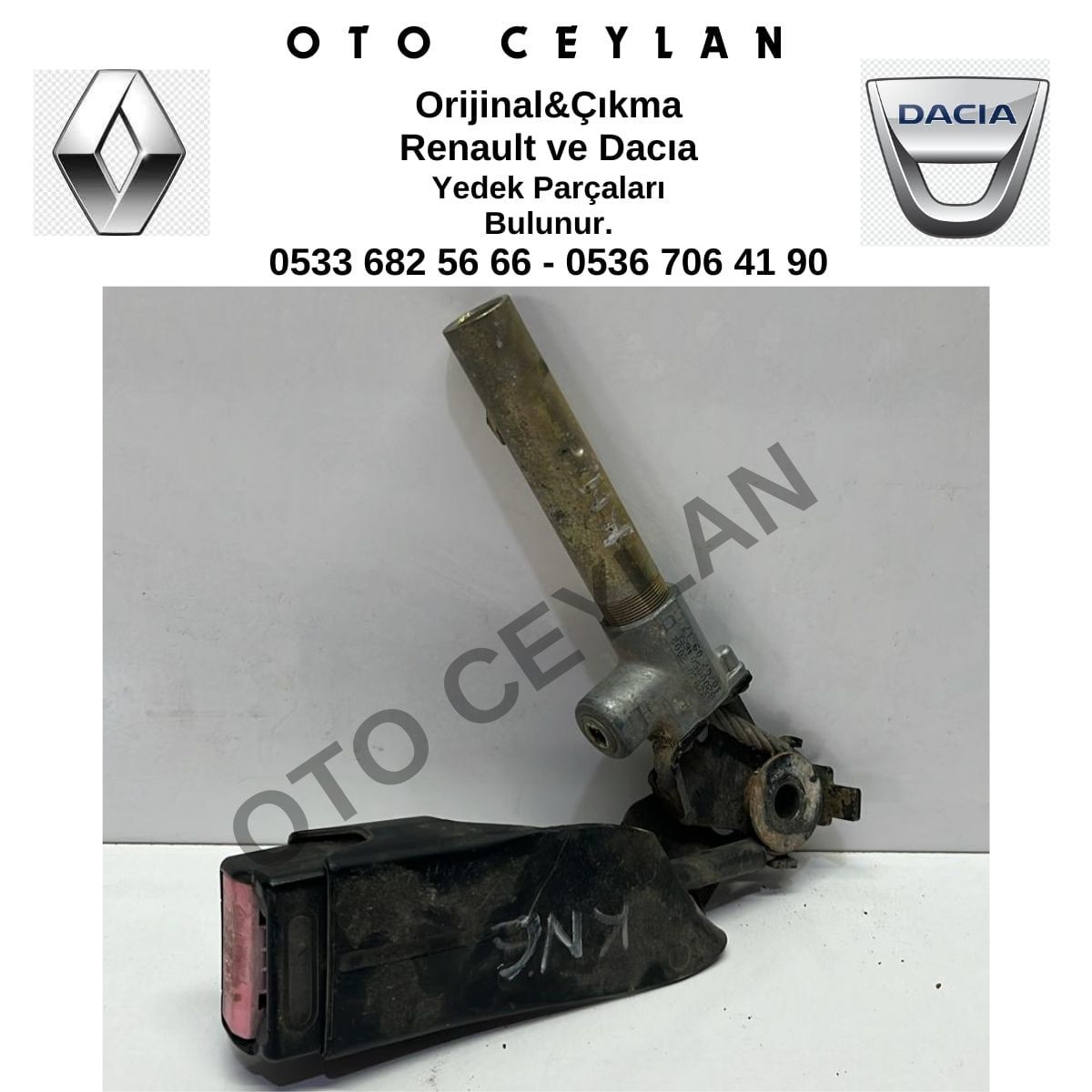 8200050465 Kangoo Emniyet Kemer Kolu Çıkma Orjinal
