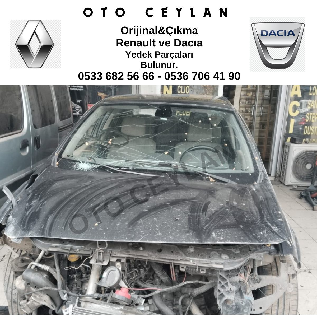 Megane 2 Motor Kaputu Orijinal Çıkma
