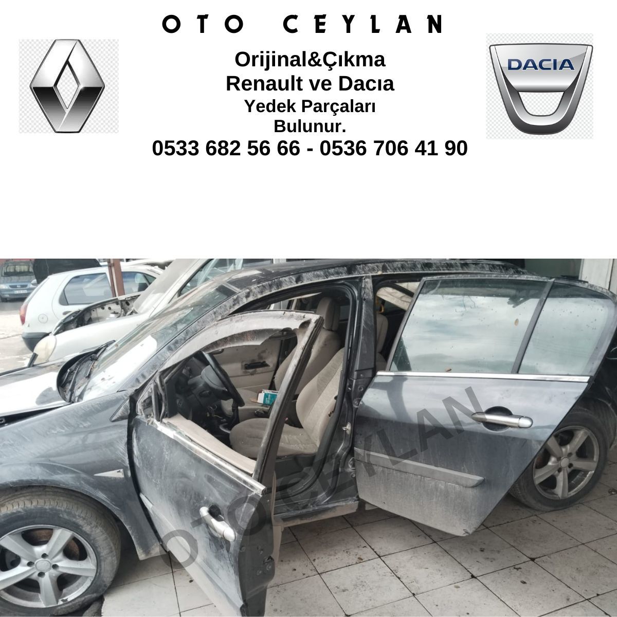 Megane 2 Sol Marşbiyel Orijinal Çıkma