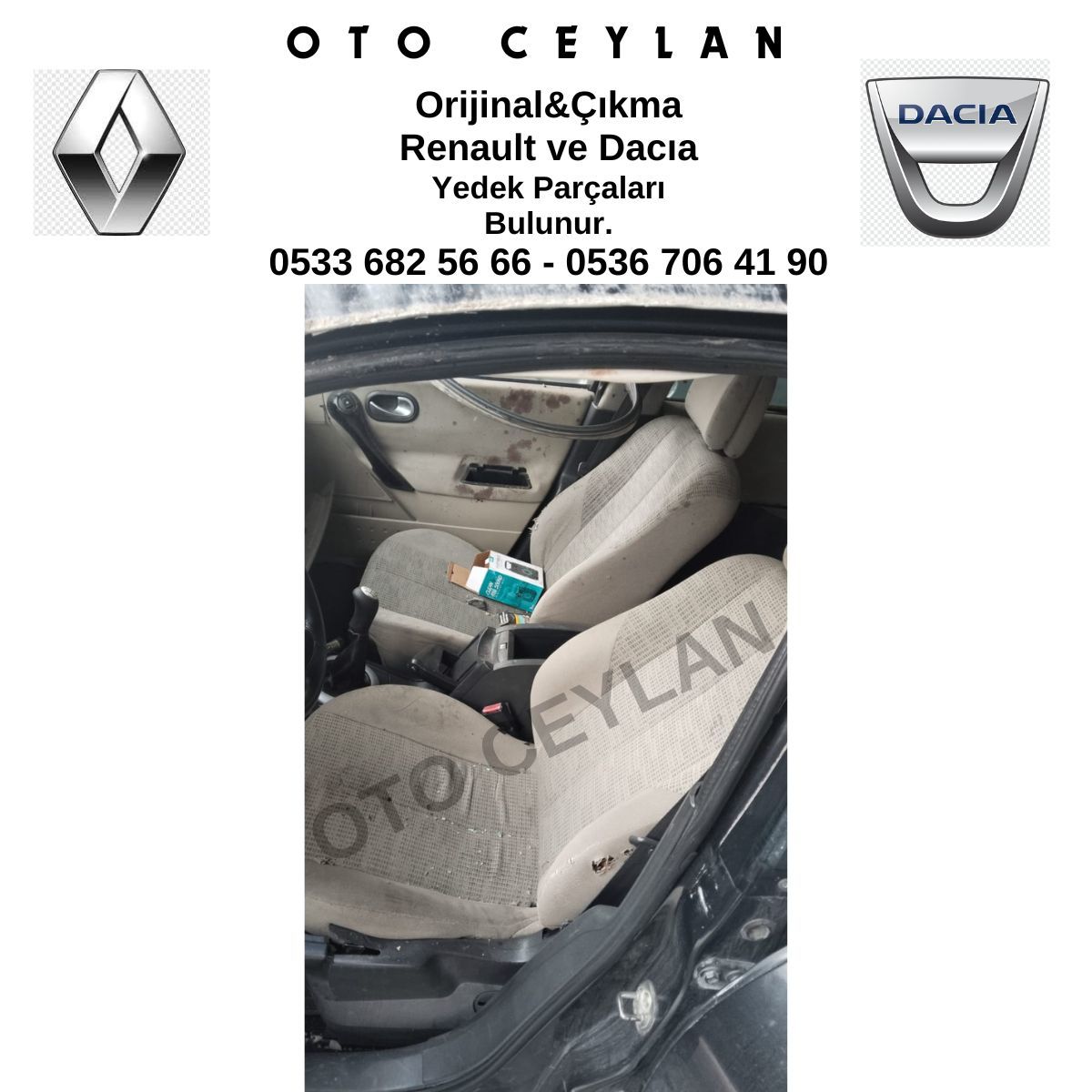 Megane 2 Ön Koltuk Orijinal Çıkma