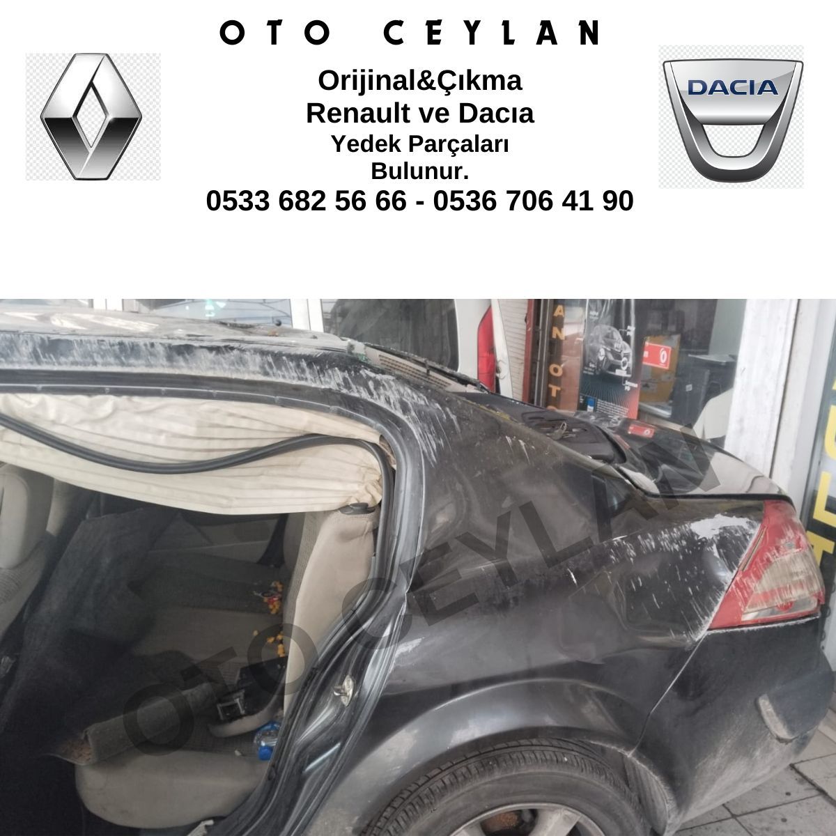 Megane 2 Arka Çamurluk Orijinal Çıkma