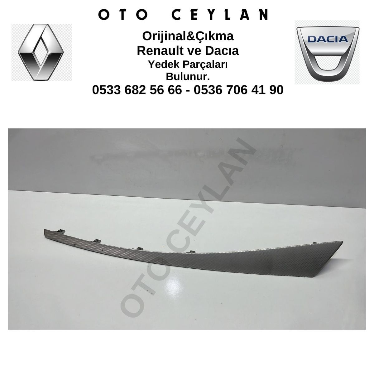 684120007R Megan 3 Torpido Çıtası Çıkma Orijinal
