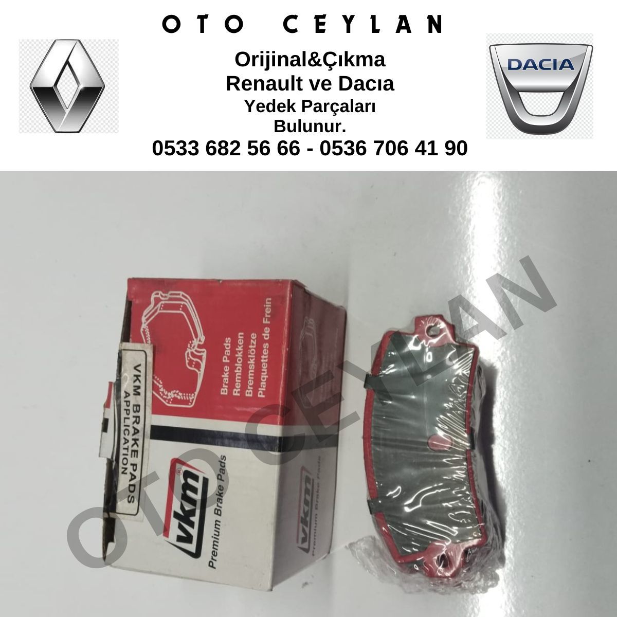 7702127301 Renault 12 Toros Solenza Ön Fren Balatası Takım Sıfır Yan Sanayi