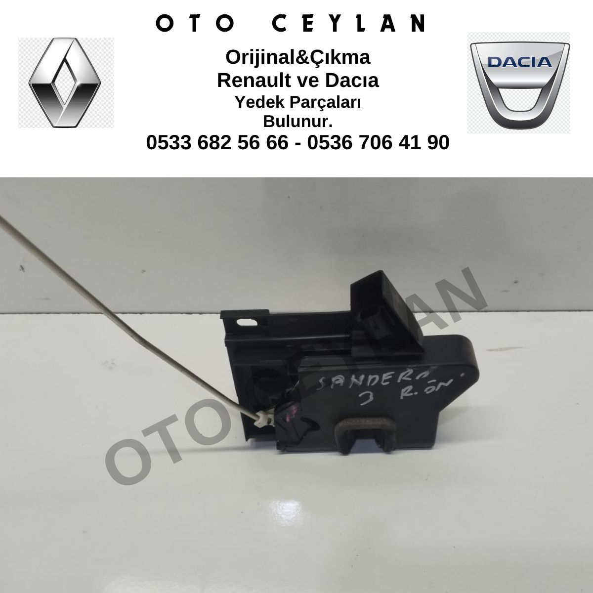 805028269R Sandero 3 Ön Kapı Kilit Mekanizması Sağ Orijinal Çıkma