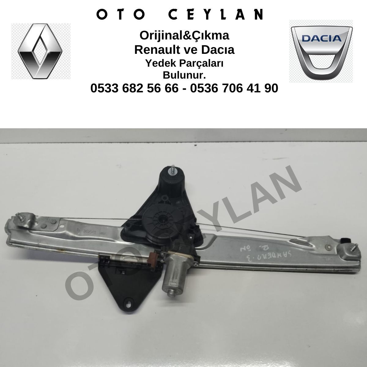 807207678R Sandero 3 Ön Cam Krikosu Sağ Orijinal Çıkma