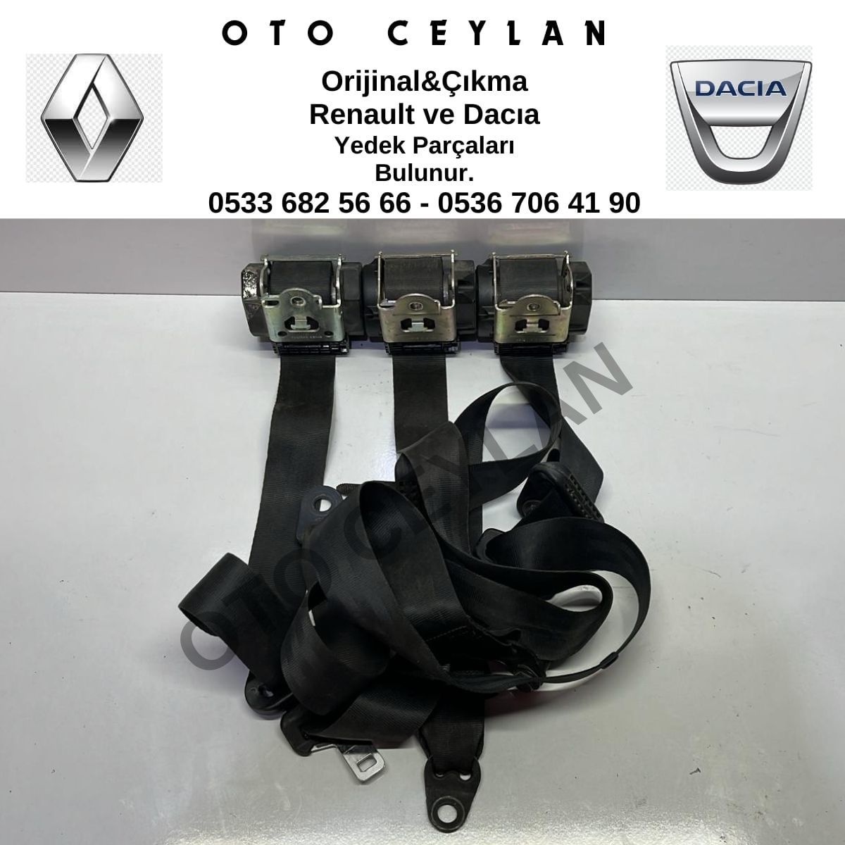 868854701R Sandero Stepway Sol Ön Emniyet Kemeri Çıkma Orjinal