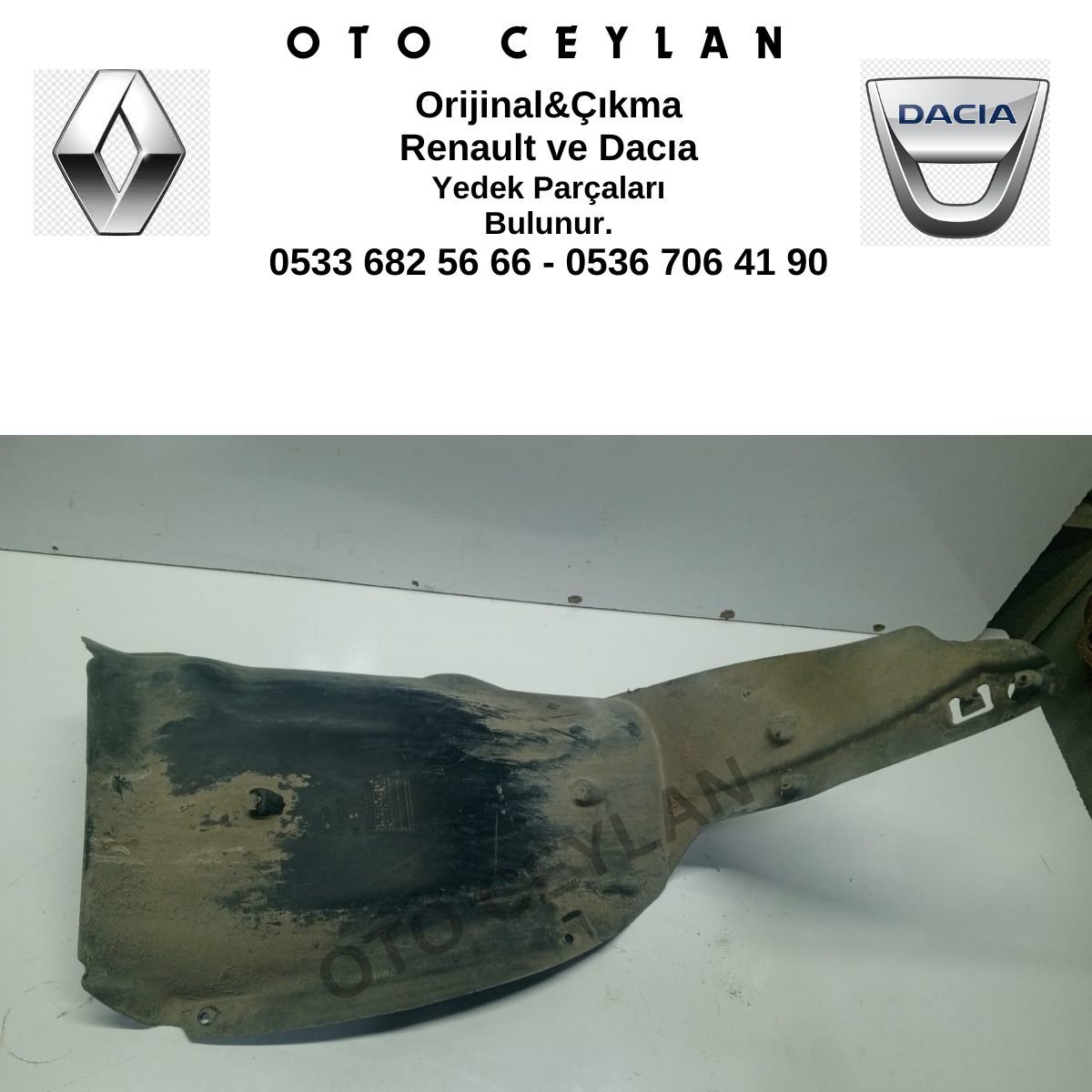 8200141549 Megane 2 Sol Arka Çamurluk Davlumbazı Orijinal Çıkma