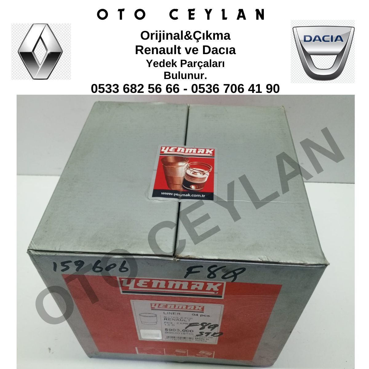 YENM59035 STD Kango 1.9 Dci F8Q Trafic 3 1.9 Dci F9Q Gömlek TK Sıfır Yan Sanayi