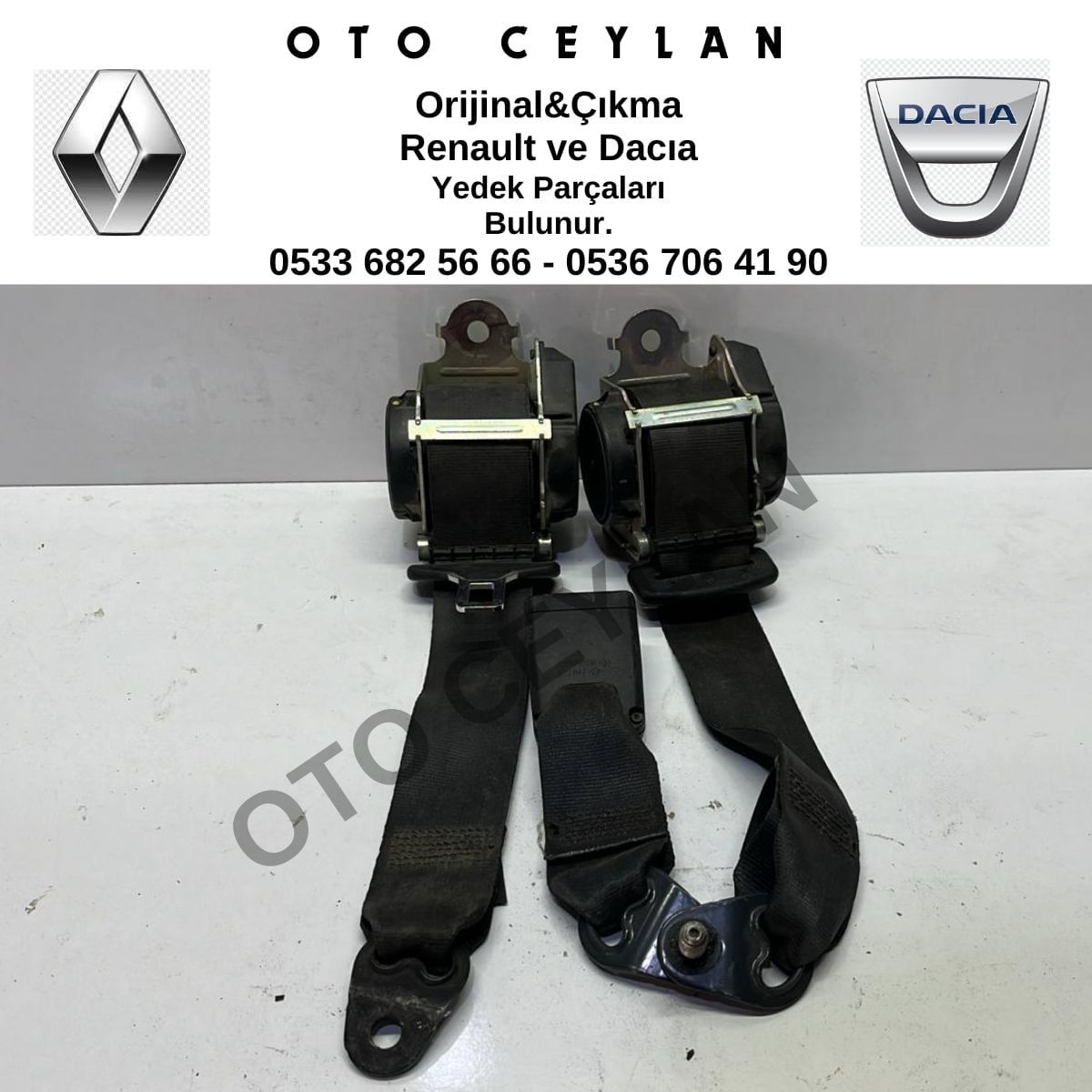 625552200B Symbol Sağ Emniyet Kemeri Çıkma Orjinal