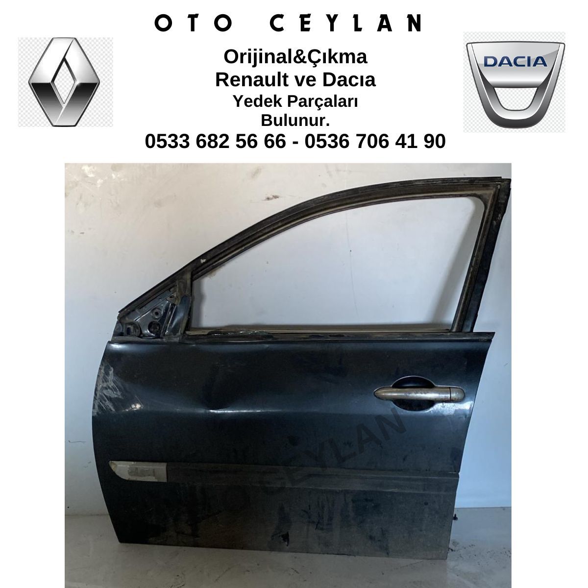 Megane 2 Sol Ön Kapı Orijinal Çıkma
