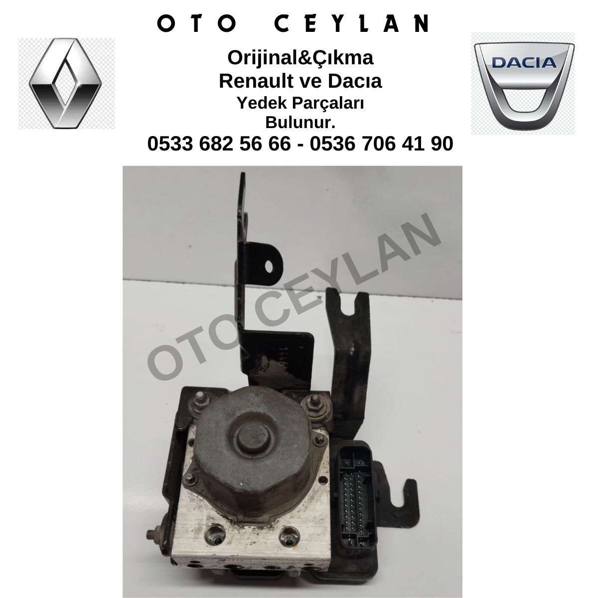 476605492R Clio 4 Captur Kangoo Dacia Duster Sandero Symbol Abs Pompa Beyni Orijinal Çıkma
