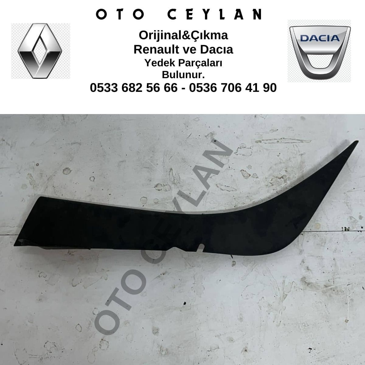 849514775R Symbol Logan Mcv Sol Alt Kaplama Çıkma Orijinal