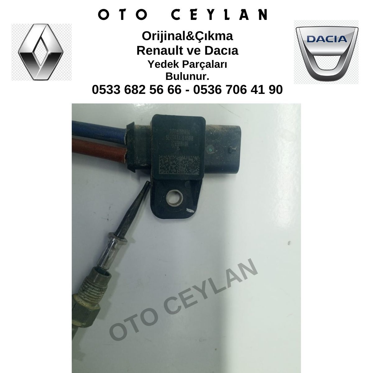 226581040R Clio 5 Sandero 3 Taliant Turbo Isı Sıcaklık Kaptörü Orijinal Çıkma