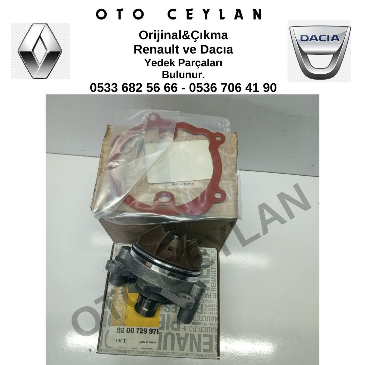 7701474190 Master 2.5 Dci G8U Devirdaim Su Pompası Sıfır Orijinal
