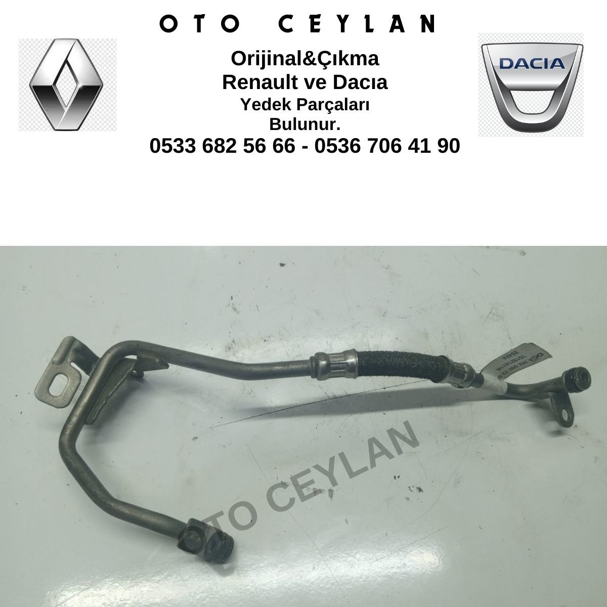 151921411R Duster Kadjar Turbo Yağlama Borusu 1.3 Tce Orijinal Çıkma