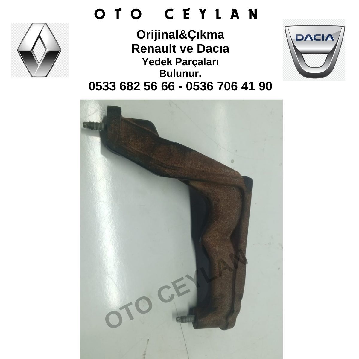 208172711R Megane 4 Sedan 1.3 Tce Katalizör Suportu Orijinal Çıkma